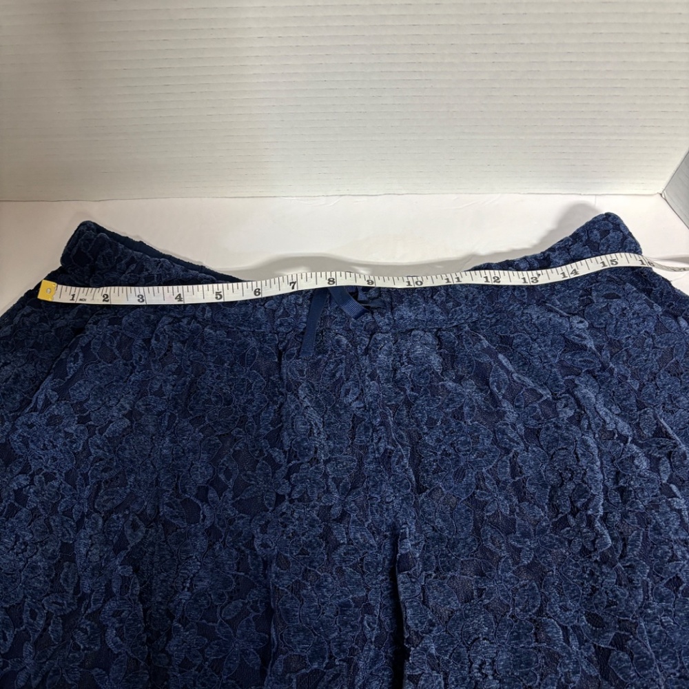 Aerie Lace Godet Lined Navy Mini Skirt Size L NWT - Picture 8 of 9